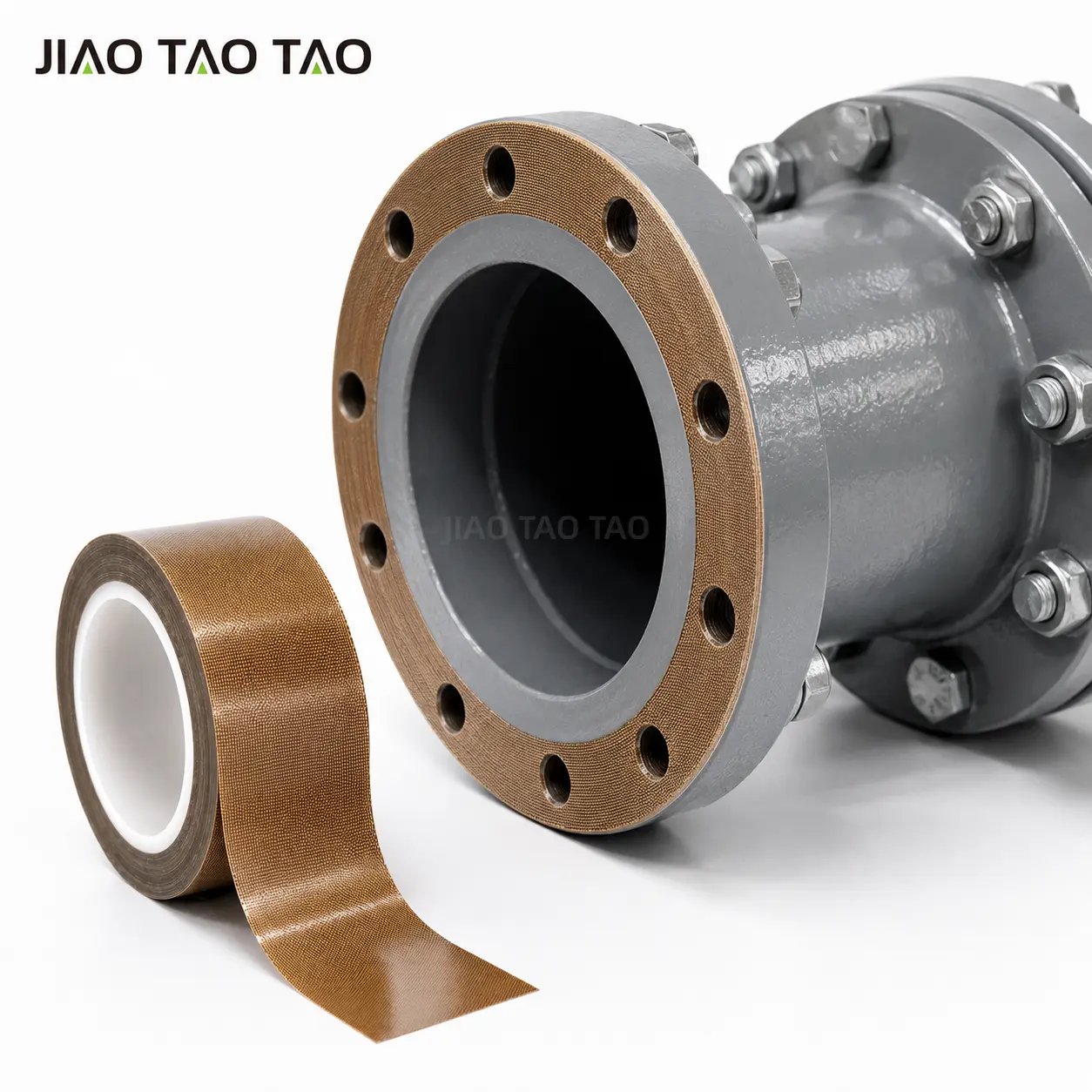 PTFE coated fiberglass tape for flange valve and pipe corrosion protection
